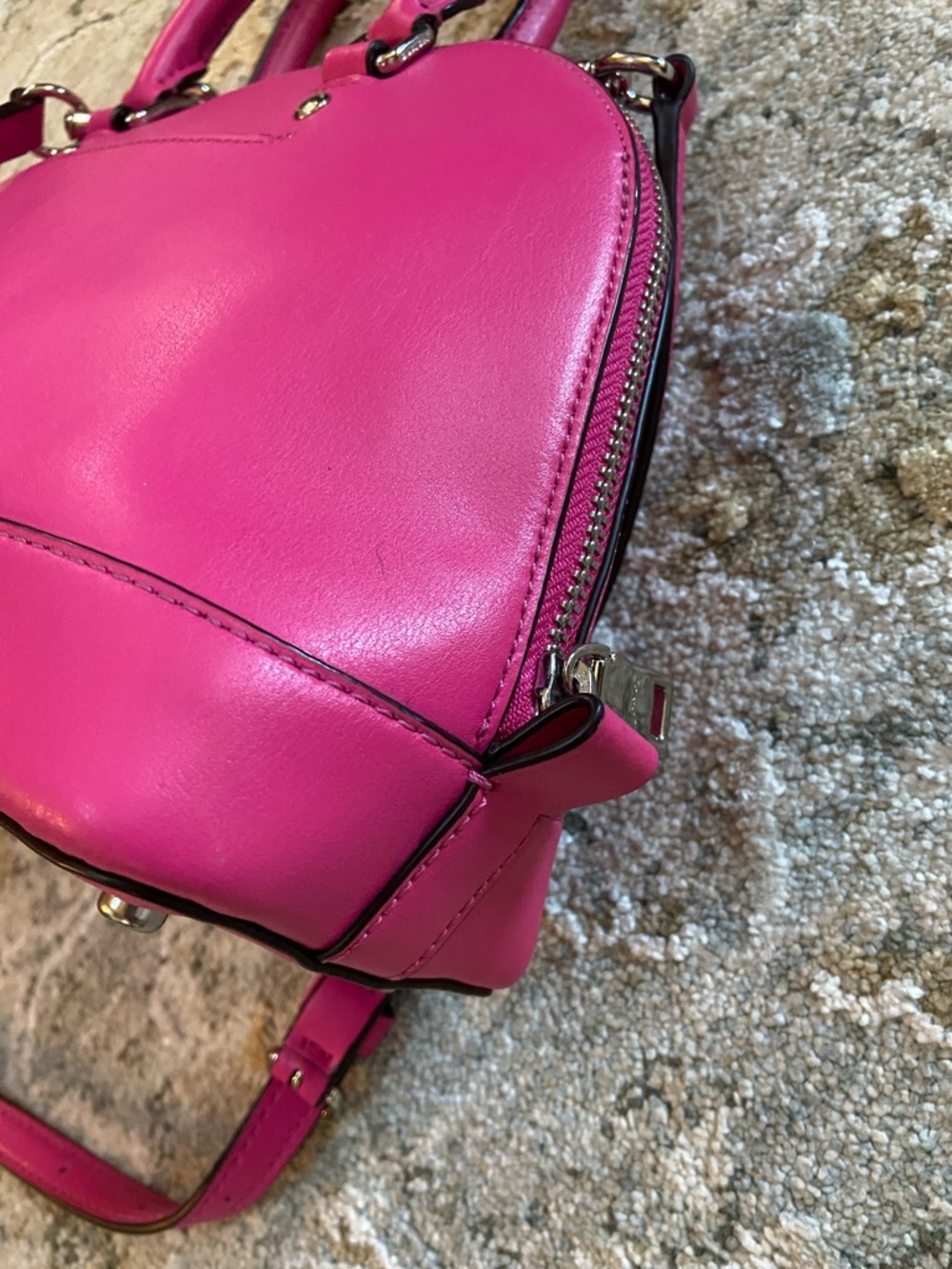 Coach 2017 Pink Leather Mini Sierra Satchel F57555 - Picture 7 of 9
